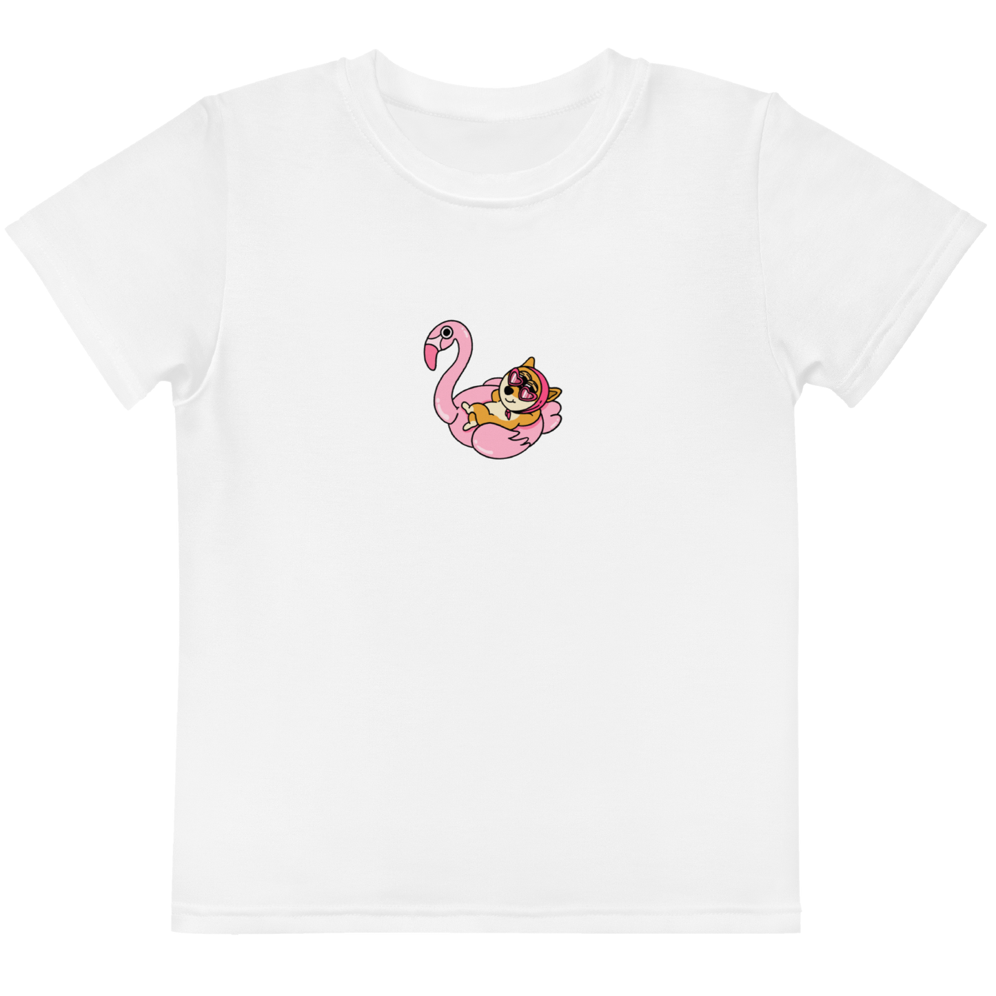 Floaty Doge, kids crew neck t-shirt