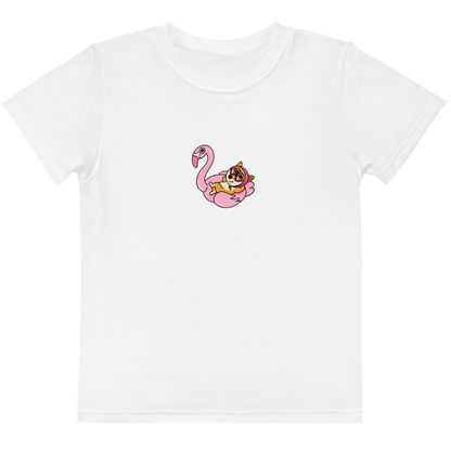 Floaty Doge, kids crew neck t-shirt