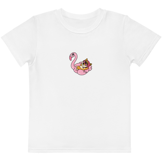 Floaty Doge, kids crew neck t-shirt