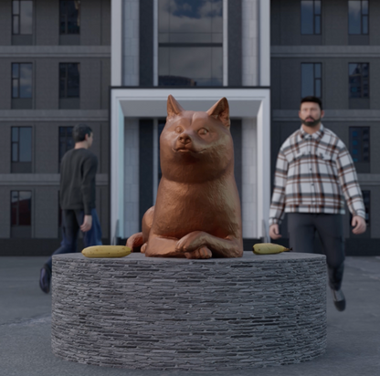 Life Size Doge Statue